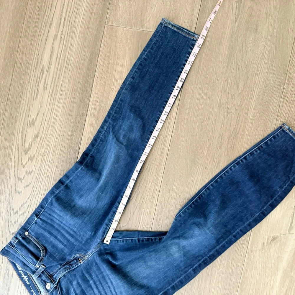 3 FOR $10 - 7 For All Mankind Cropped Gwenevere Dark Blue Skinny Jeans 28 - Picture 10 of 10